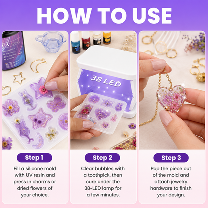 Lumora UV Resin Jewelry Making Kit